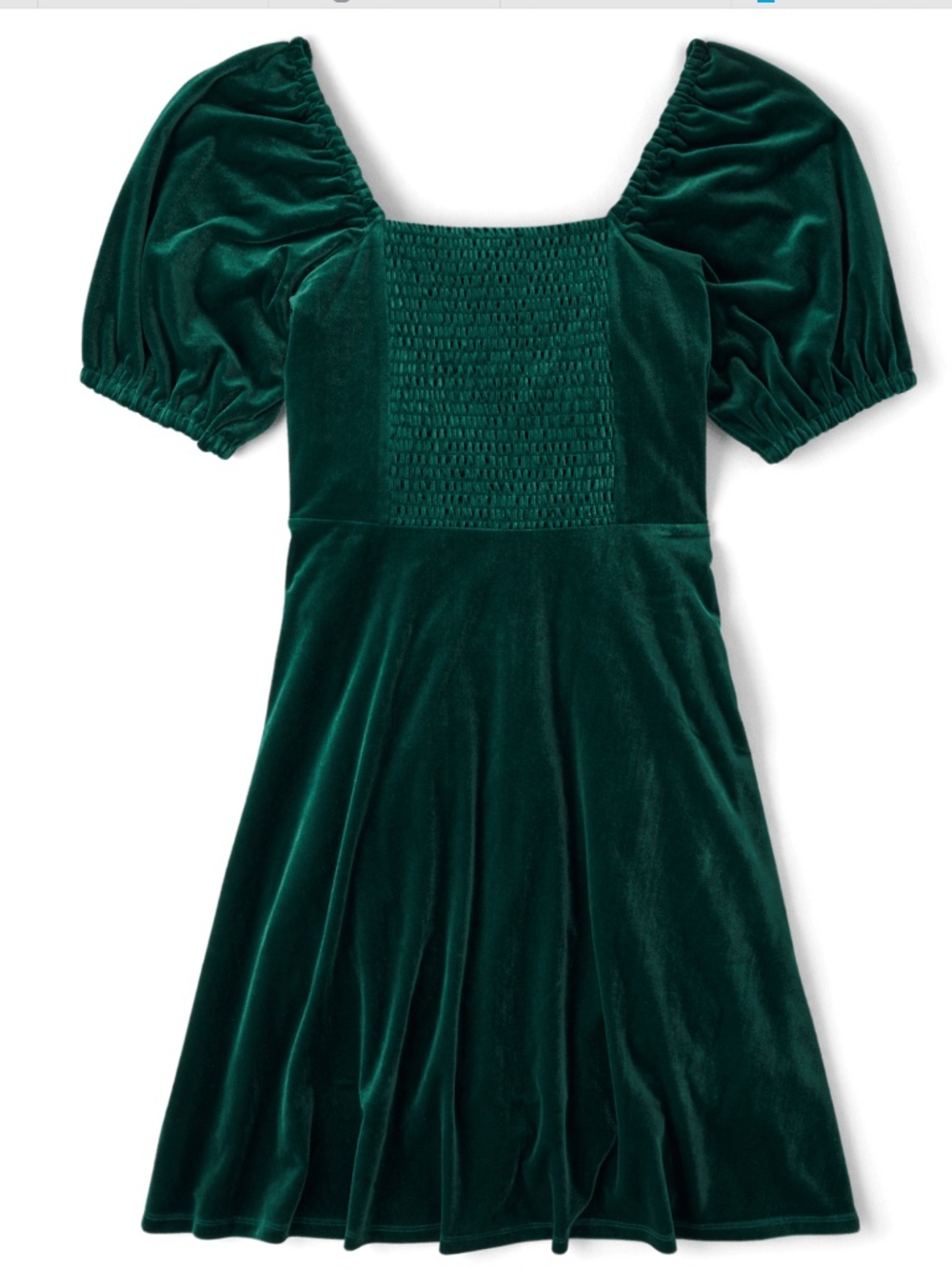NWT (XXL) Womens Matching Family Velour A-Line Dress - Green - Picture 2 of 9